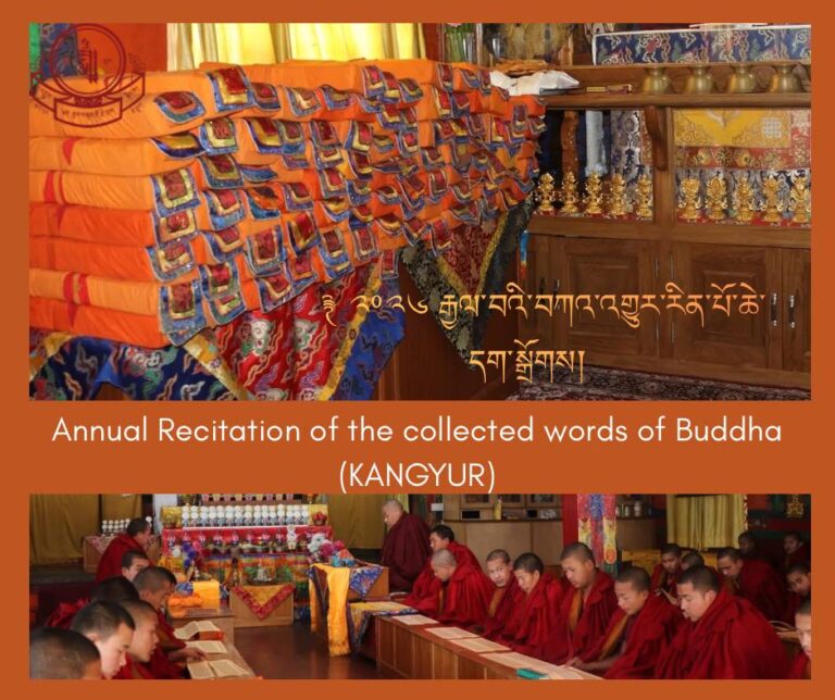 Reciting the precious Kangyur